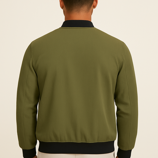 Men’s Olive Green Bomber Jacket
